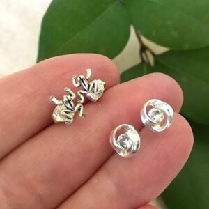 LP Bundle Sterling 925 Stud Earrings Two Pairs | 7mm